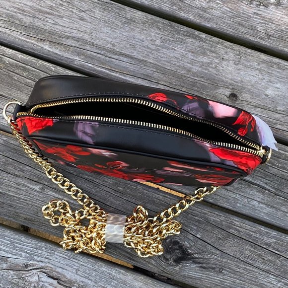Victoria's Secret Bold Floral Chain Strap Crossbody Bag - Picture 7 of 16